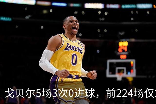 戈贝尔5场3次0进球，前224场仅2次，森林狼该减他时间了